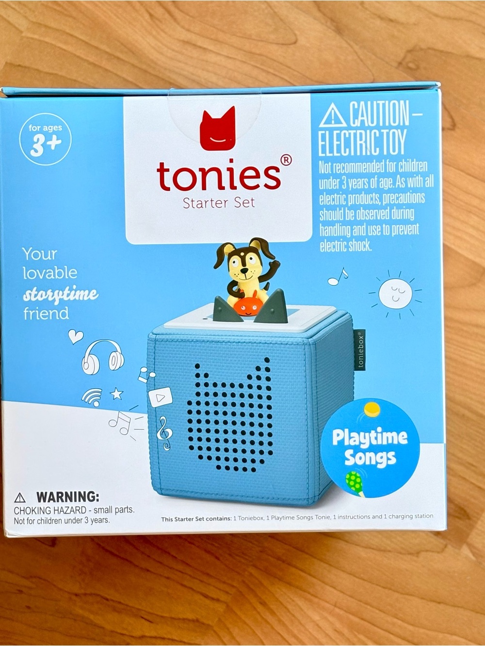 Tonies Starter Set Kids Audio Toy - Light Blue Playtime Songs NEW SEALED BOX